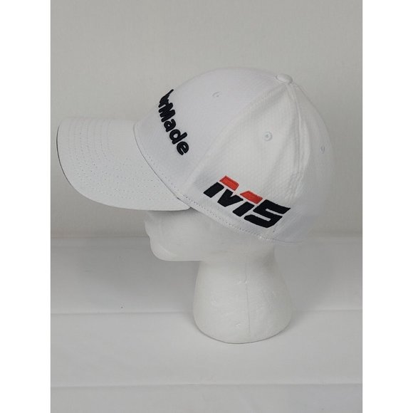 NWT TaylorMade M5 TP5 White Tour Authentic Golf baseball Cap Hat S/M - Picture 4 of 6